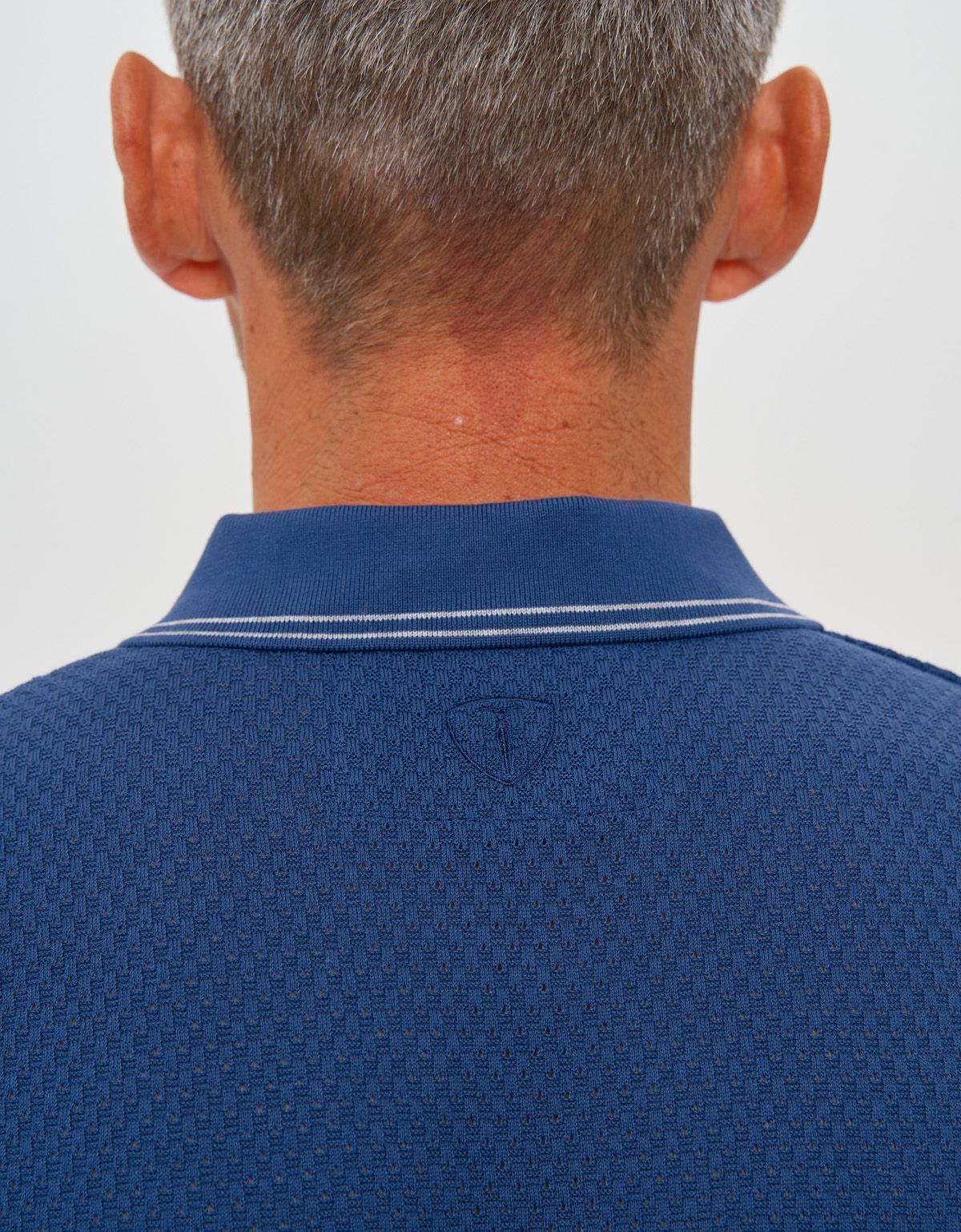 Поло синее мужское на молнии Gratude | купить в интернет-магазине Olymp-Men