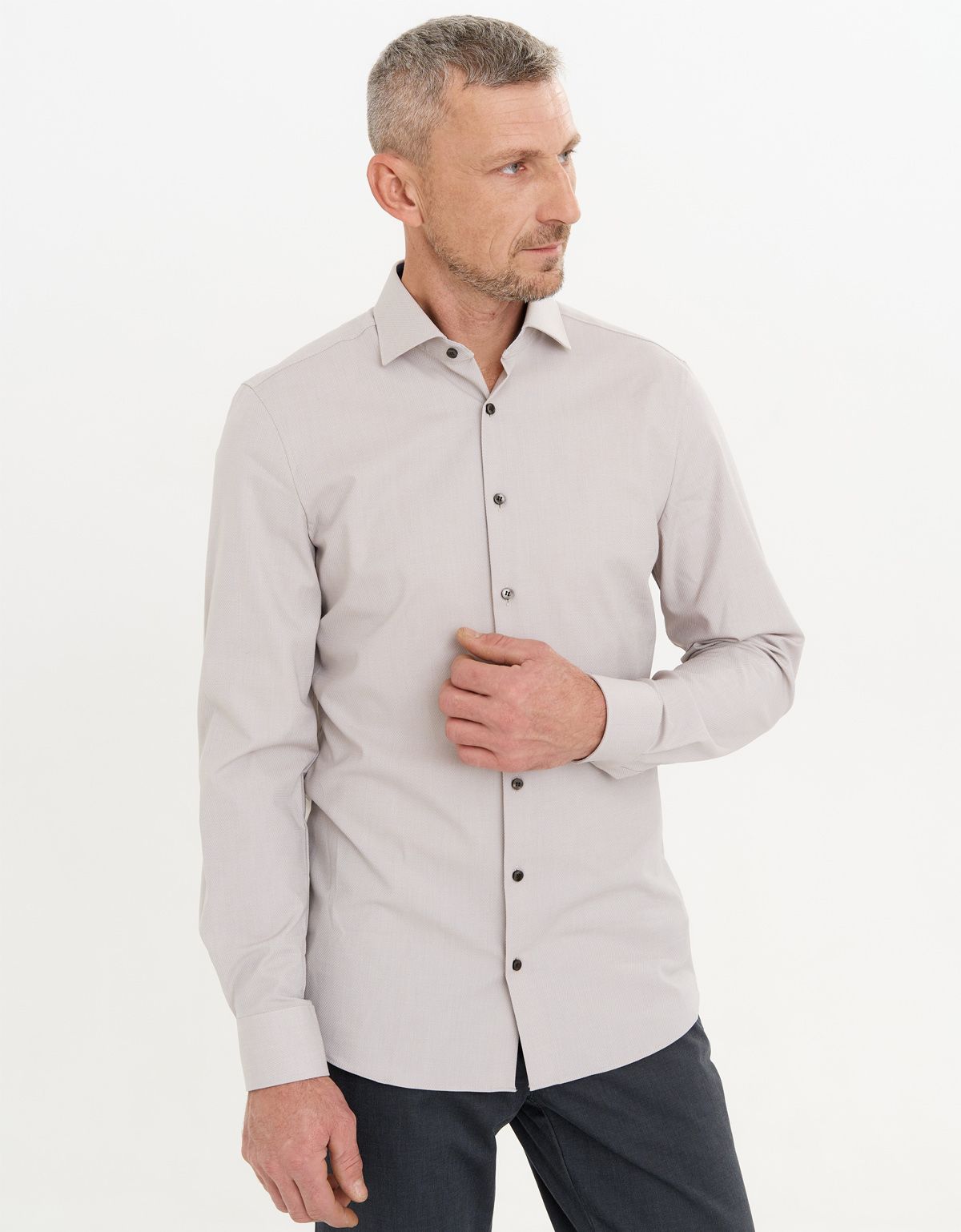Рубашка мужская с длинным рукавом OLYMP 24/7, климат-контроль, body fit | купить в интернет-магазине Olymp-Men