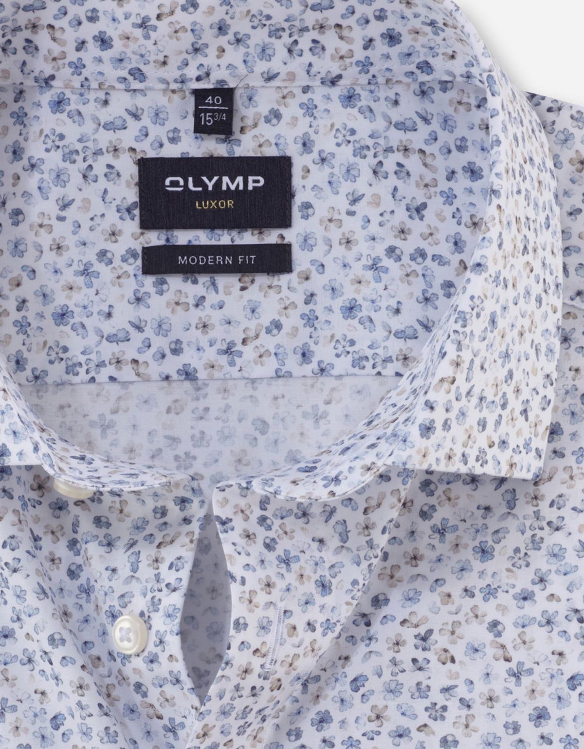 Рубашка мужская с цветочным принтом OLYMP Luxor, modern fit | купить в интернет-магазине Olymp-Men