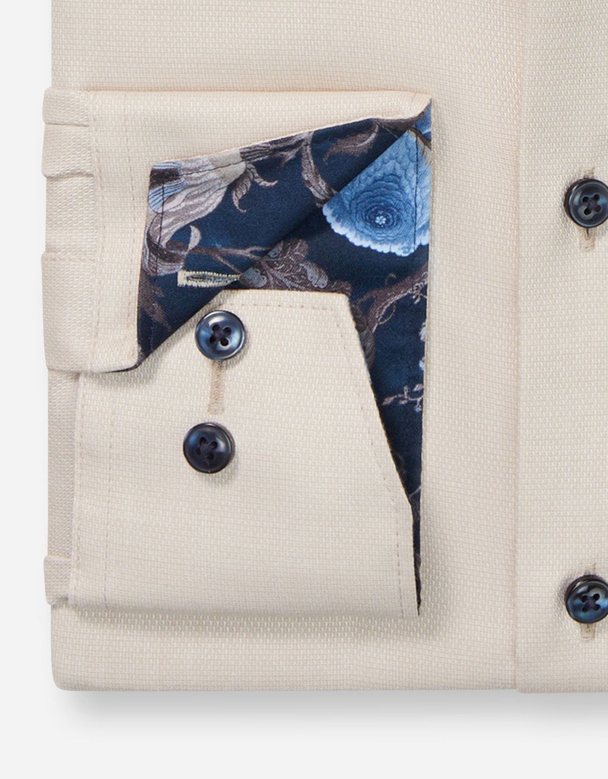 Рубашка мужская с синими пуговицами OLYMP Luxor, modern fit | купить в интернет-магазине Olymp-Men