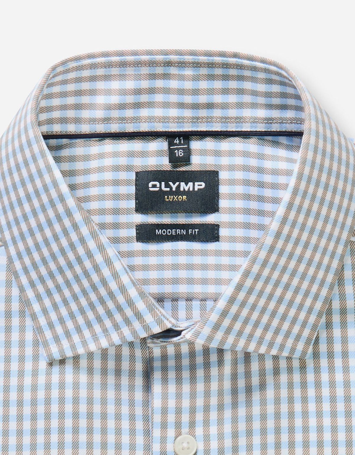 Рубашка в клетку OLYMP Luxor полуприлегающая | купить в интернет-магазине Olymp-Men