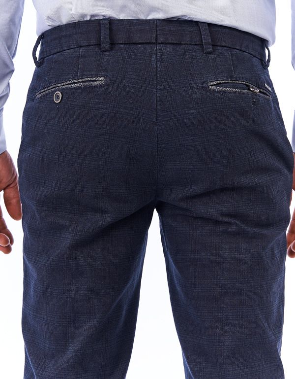 Брюки мужские в клетку w.Wegener, зауженные без защипов, мод.Conti | купить в интернет-магазине Olymp-Men
