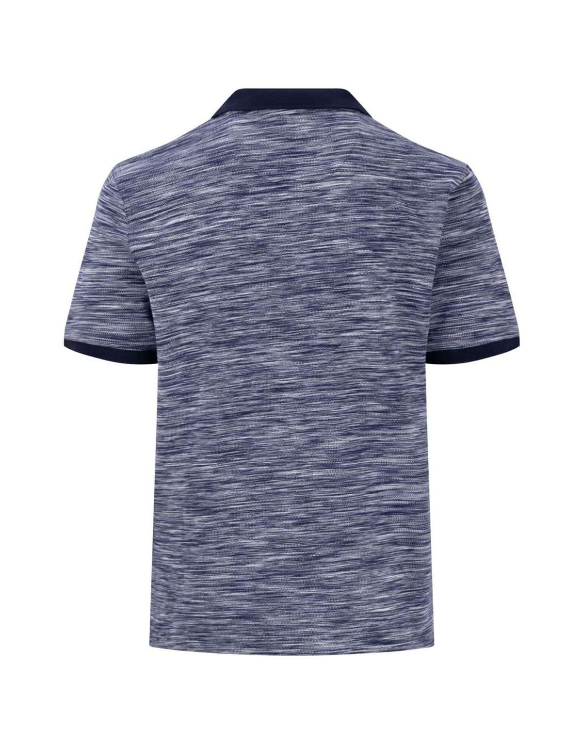 Поло мужское с синим воротником Fynch-Hatton | купить в интернет-магазине Olymp-Men