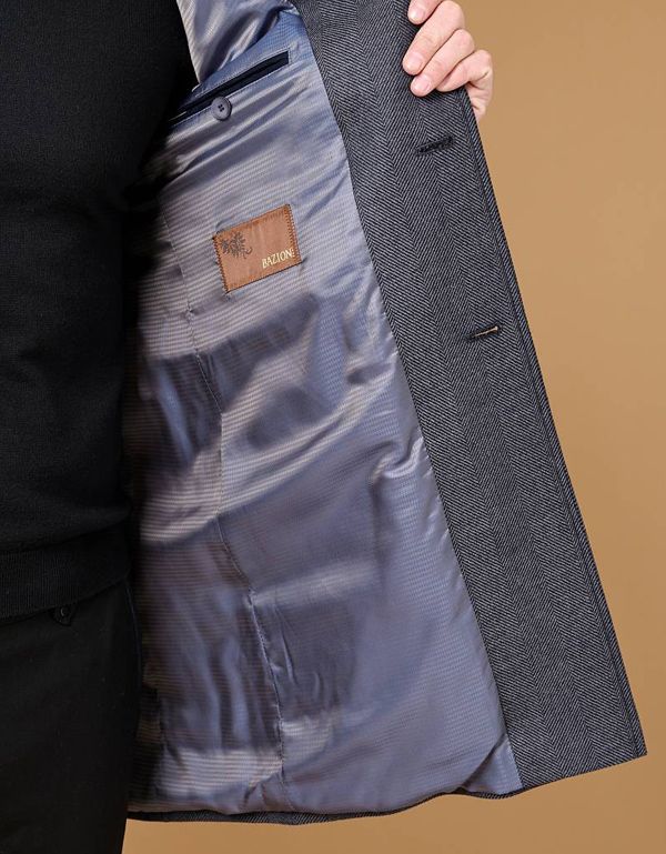 Пальто мужское утепленное с английским воротником | купить в интернет-магазине Olymp-Men