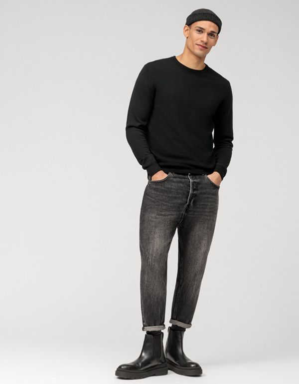 Джемпер мужской шерстяной OLYMP с круглым вырезом | интернет-магазин Olymp-Men