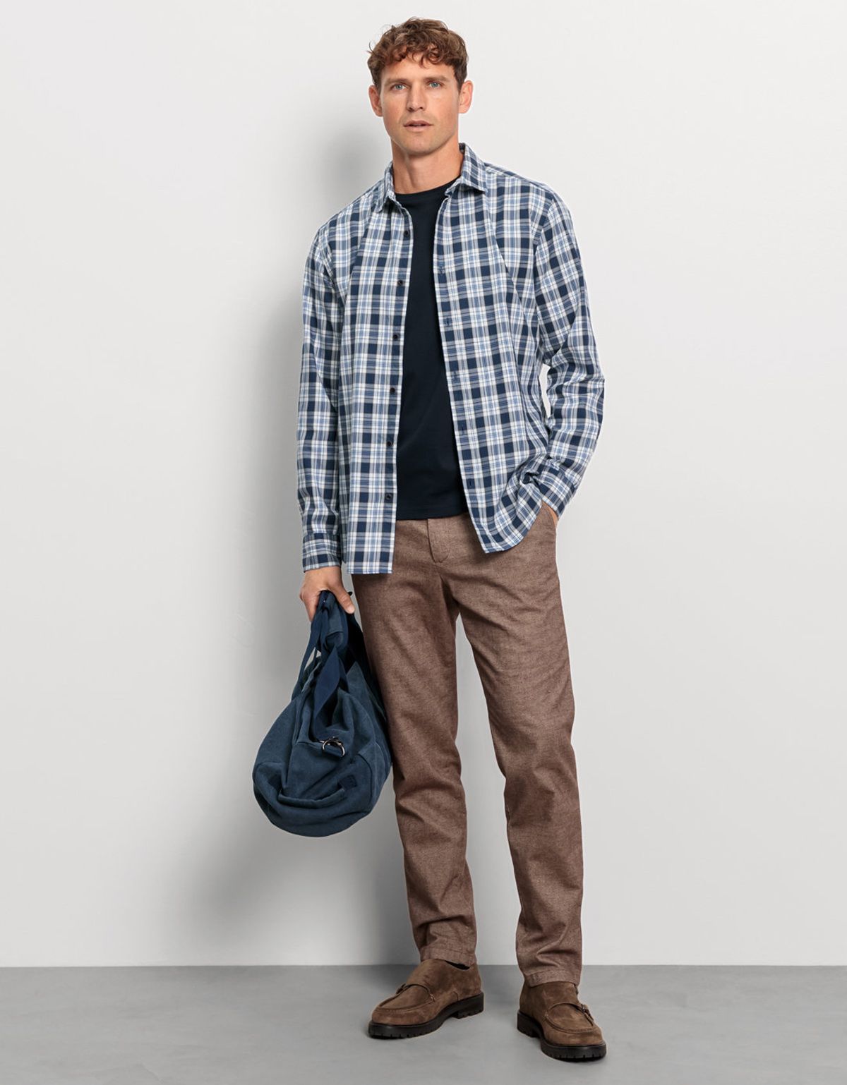 Рубашка мужская фланелевая OLYMP в клетку | купить в интернет-магазине Olymp-Men