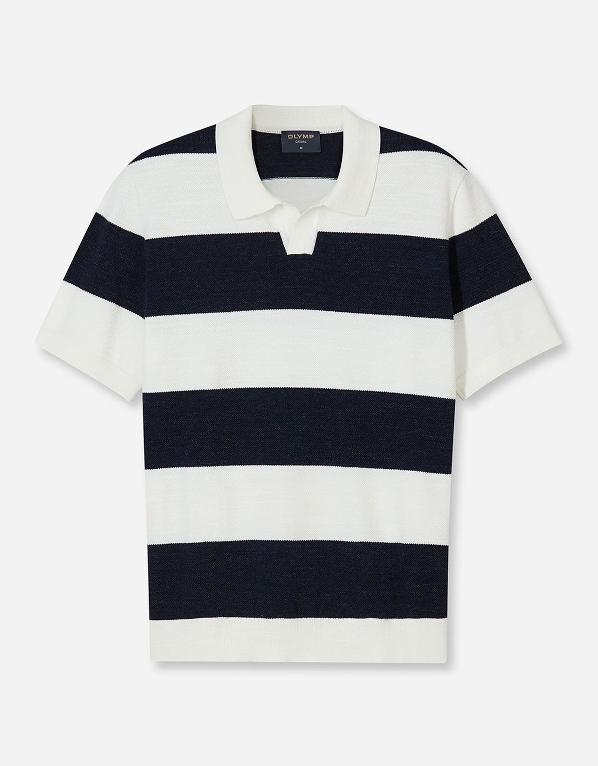 Поло мужское вязанное в синюю полоску Olymp | купить в интернет-магазине Olymp-Men