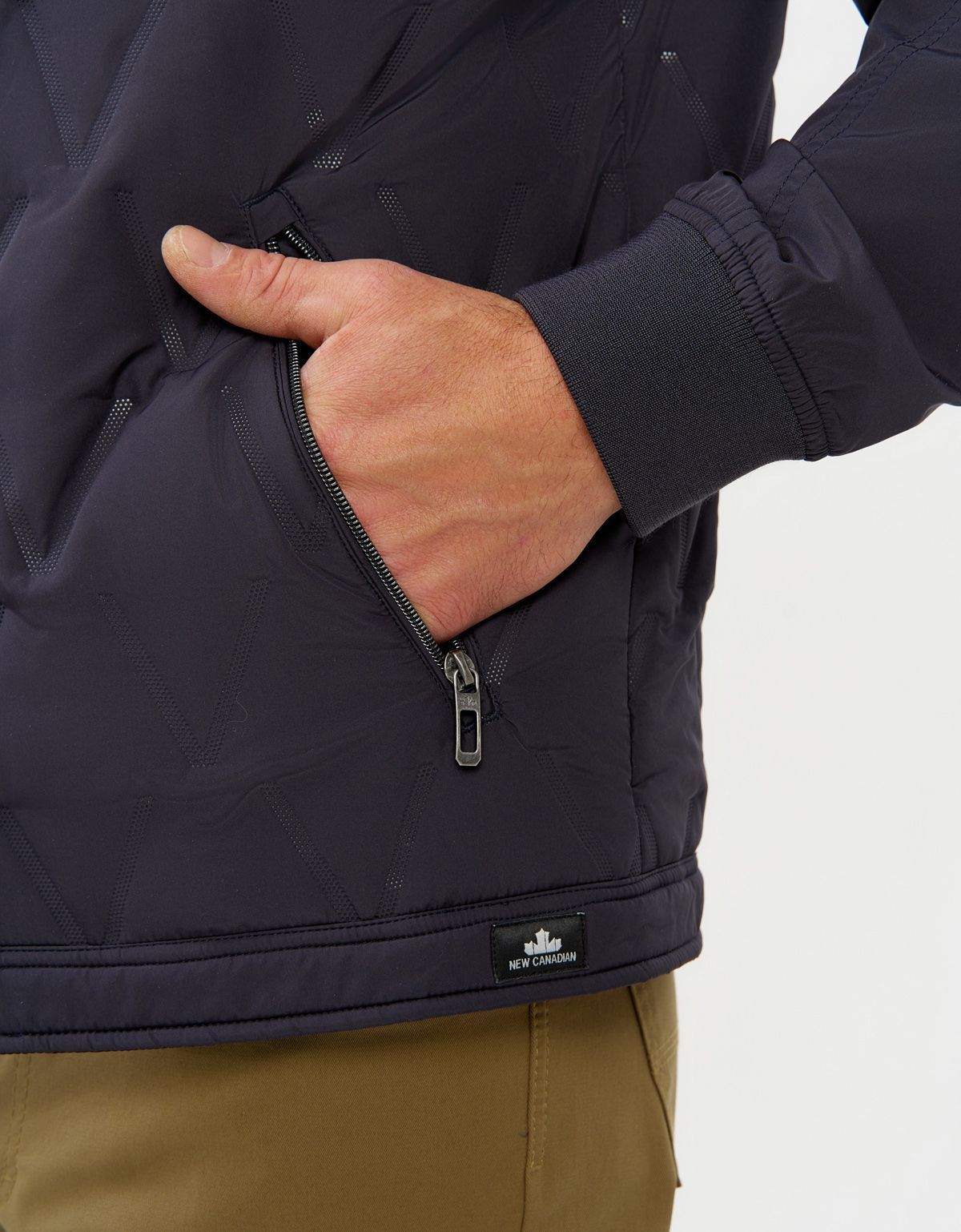 Куртка мужская синяя лёгкая New Canadian | купить в интернет-магазине Olymp-Men