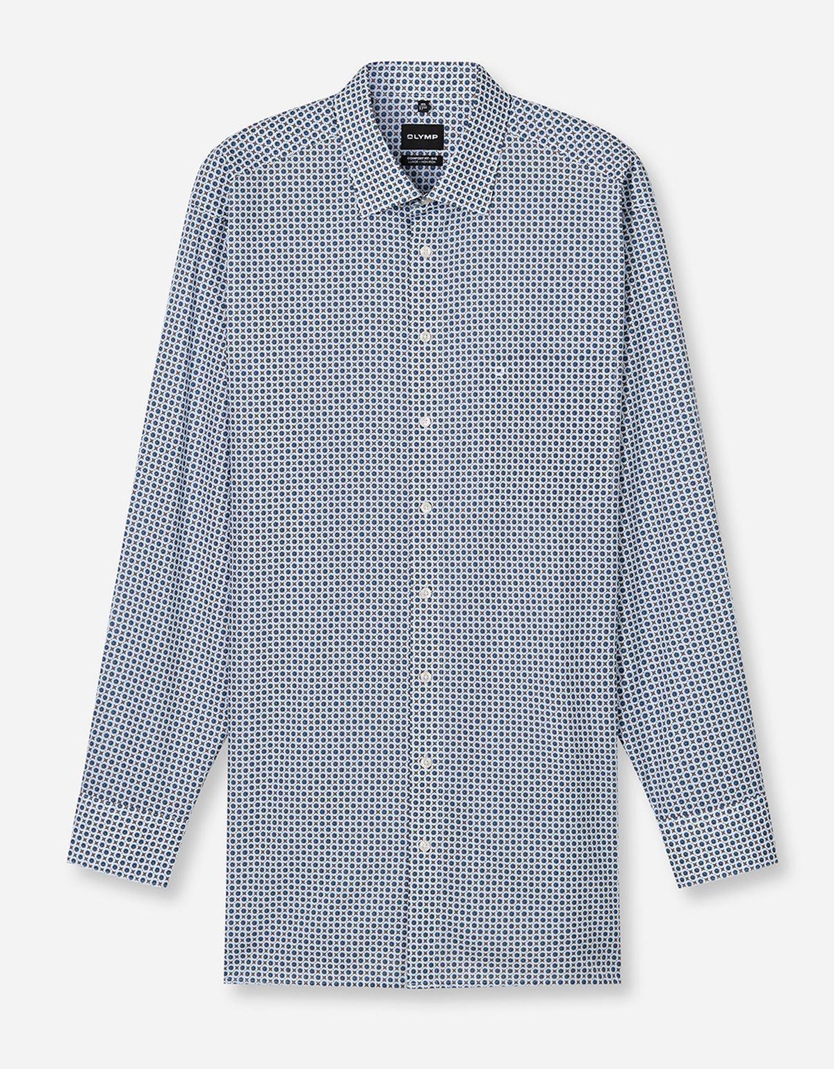 Сорочка классическая с рисунком Olymp Luxor Big, прямой крой | купить в интернет-магазине Olymp-Men