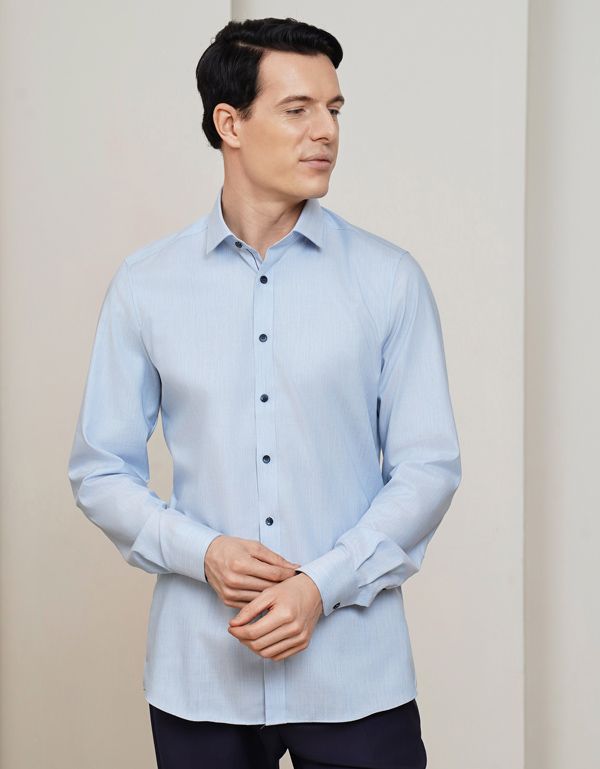 Рубашка классическая OLYMP длинный рукав, body fit | купить в интернет-магазине Olymp-Men