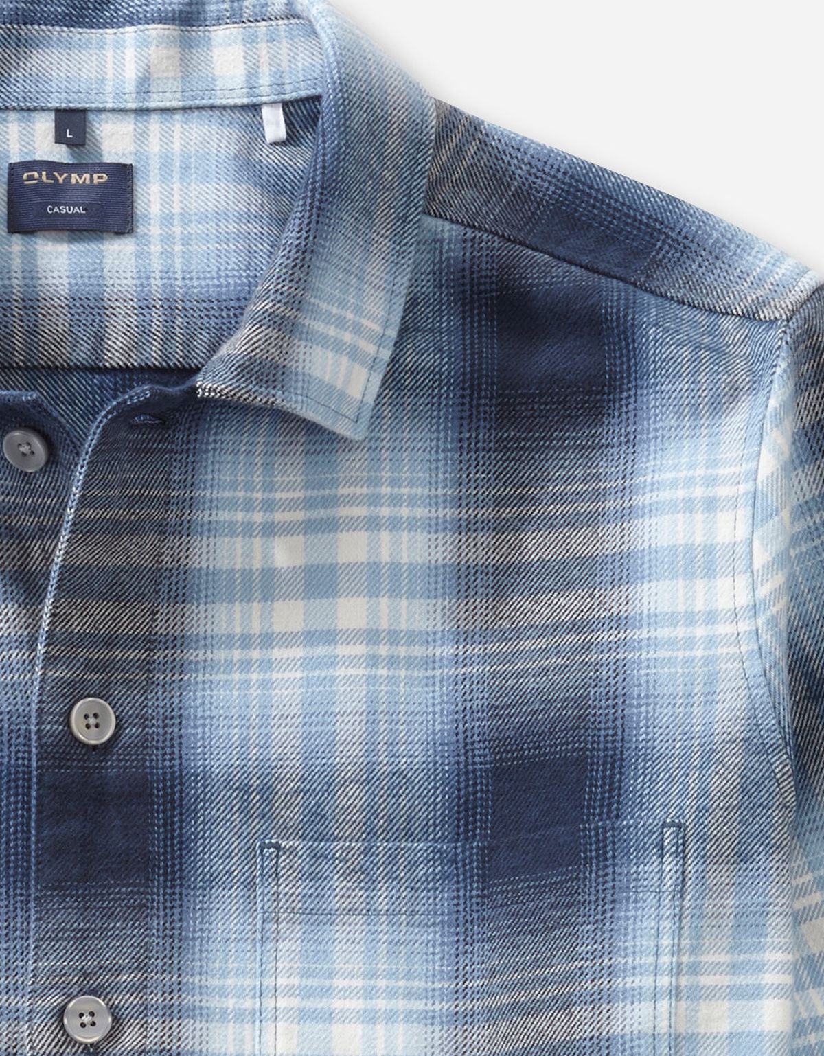 Рубашка мужская овершот в клетку OLYMP Casual | купить в интернет-магазине Olymp-Men