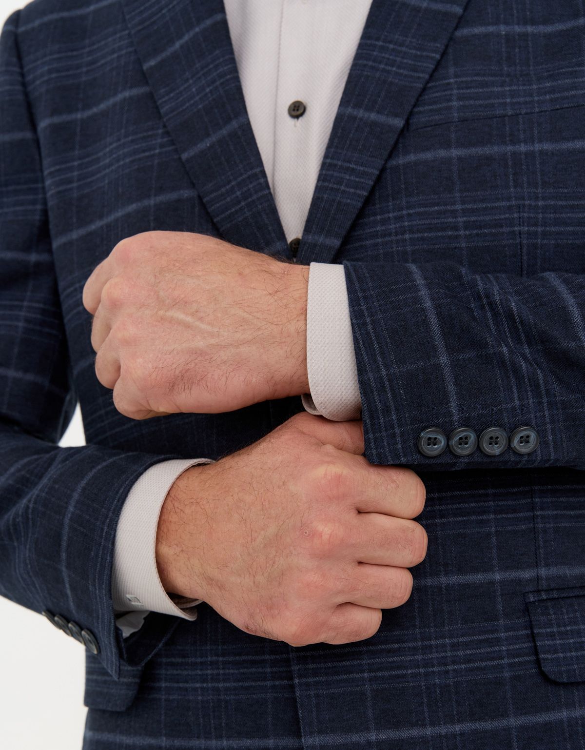 Пиджак мужской синий в клетку w.Wegener | купить в интернет-магазине Olymp-Men