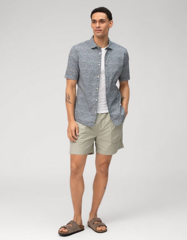 Рубашка мужская OLYMP Casual с цветочным рисунком