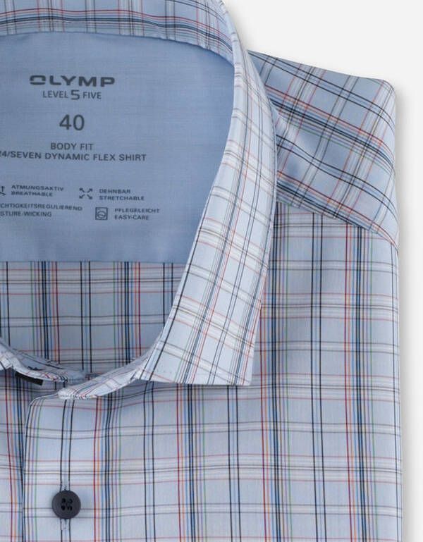 Рубашка в клетку OLYMP Level Five 24/7, body fit | купить в интернет-магазине Olymp-Men