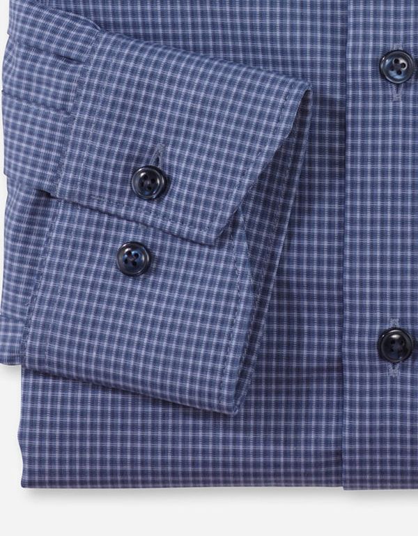 Рубашка мужская в клетку OLYMP Luxor, modern fit, пуговицы на воротнике | купить в интернет-магазине Olymp-Men