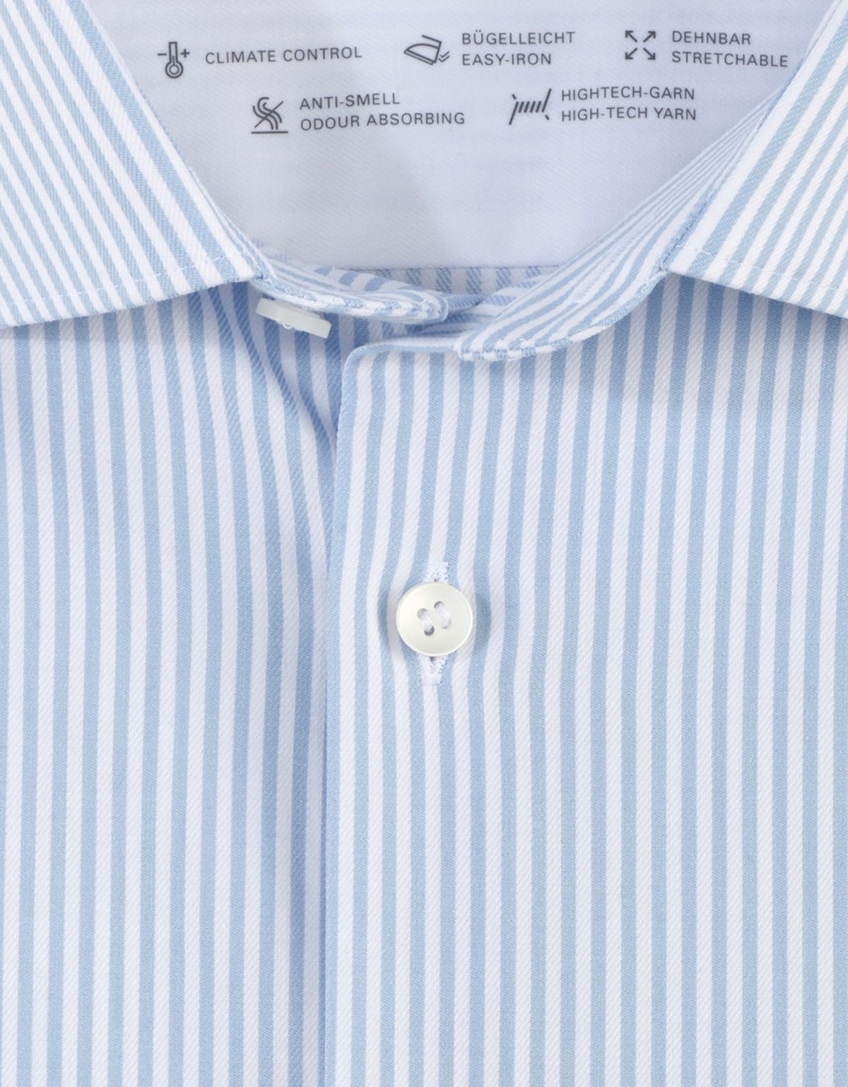 Рубашка мужская в голубую полоску OLYMP приталенная | купить в интернет-магазине Olymp-Men