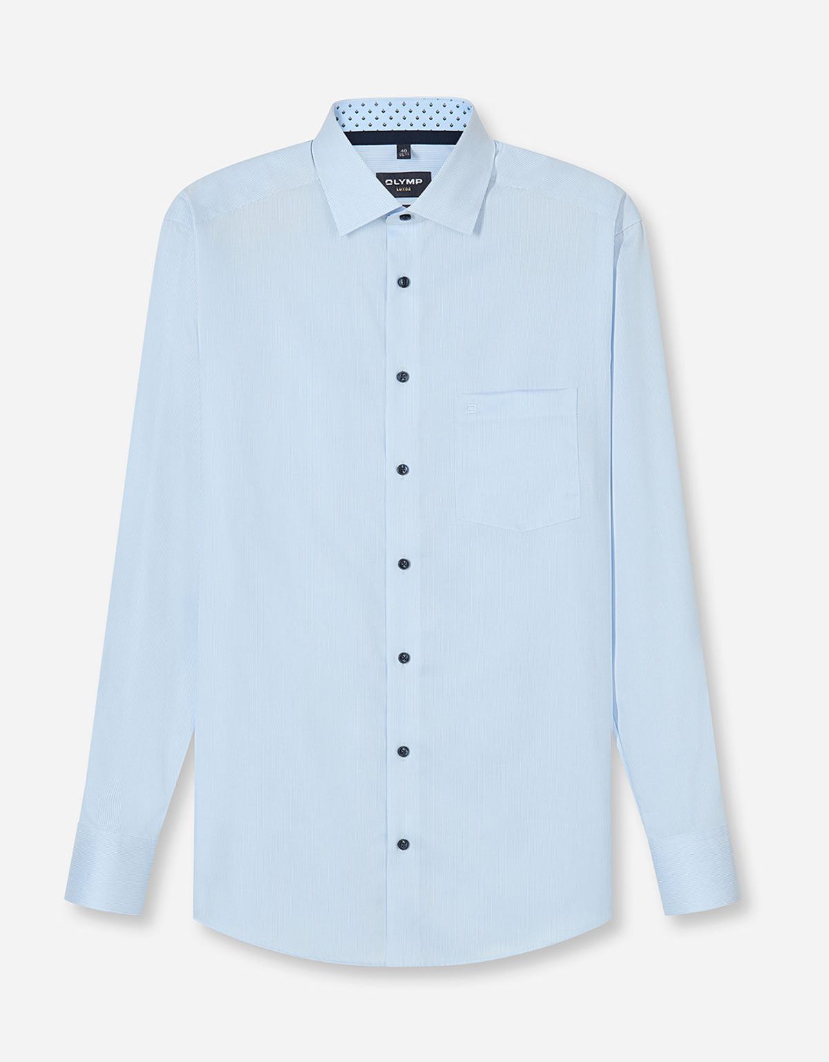 Рубашка в голубую полоску OLYMP Luxor, прямой крой | купить в интернет-магазине Olymp-Men