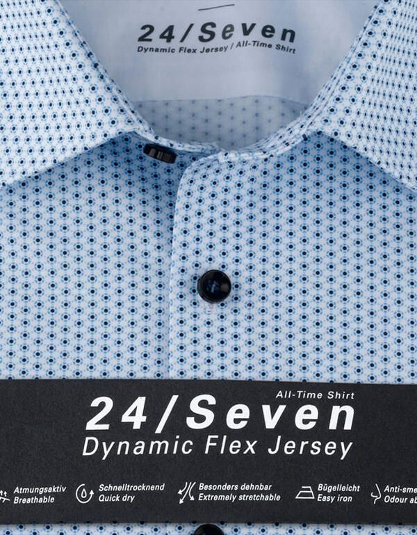 Трикотажная рубашка Olymp 24/7, супер слим, артикул 25017411