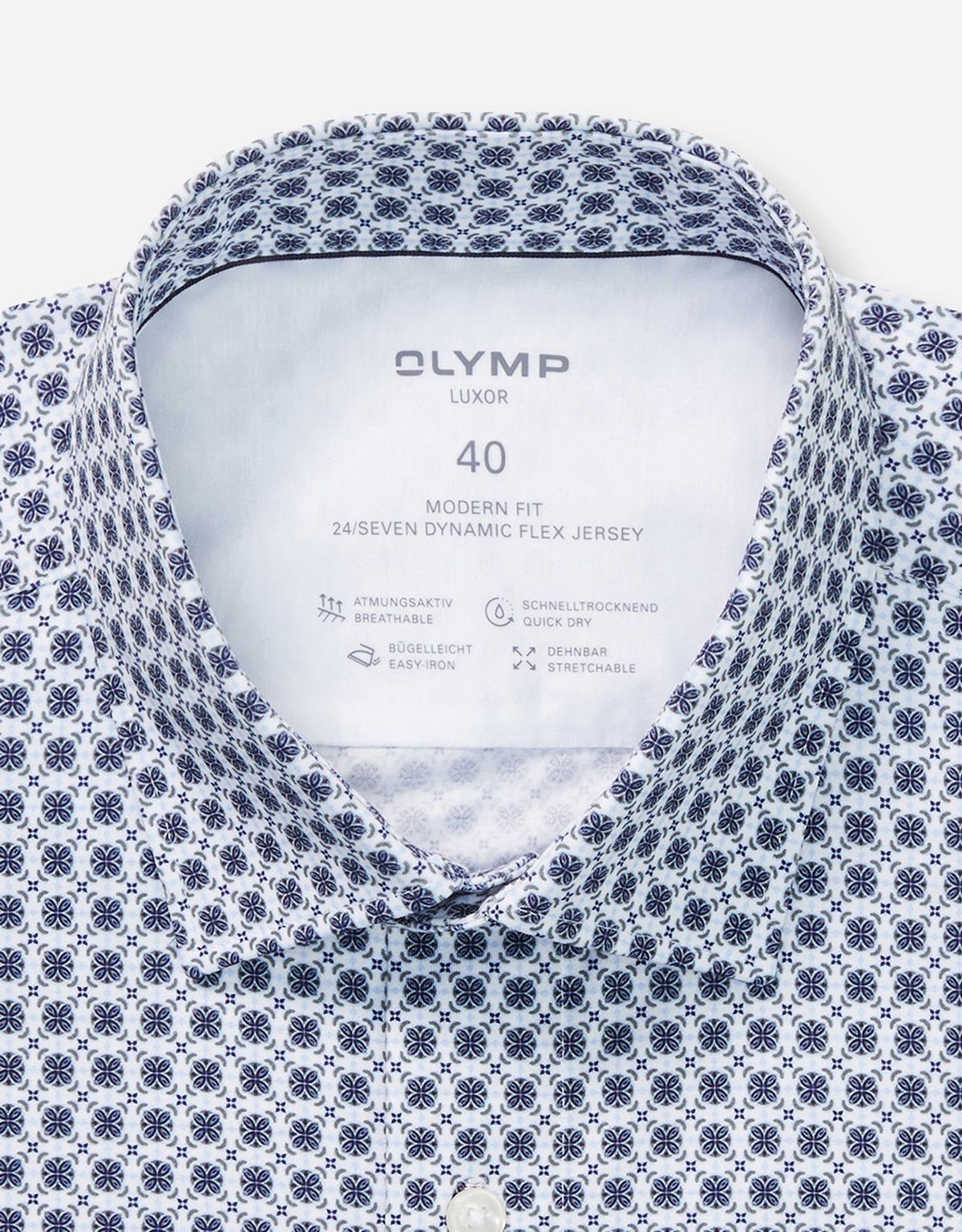 Рубашка трикотажная с рисунком Olymp, modern fit | купить в интернет-магазине Olymp-Men