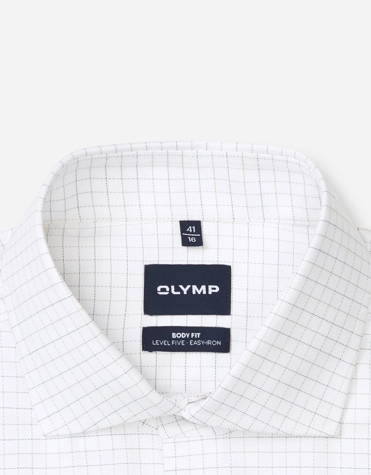 Сорочка классическая в клетку Olymp, боди фит | купить в интернет-магазине Olymp-Men