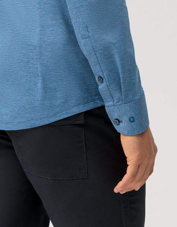 Рубашка трикотажная мужская OLYMP Level Five 24/7, body fit | купить в интернет-магазине Olymp-Men