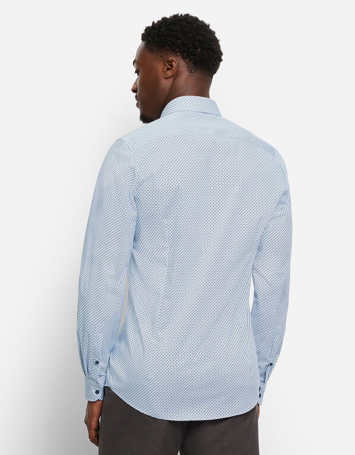 Рубашка мужская с принтом OLYMP, body fit, на высокий рост | купить в интернет-магазине Olymp-Men