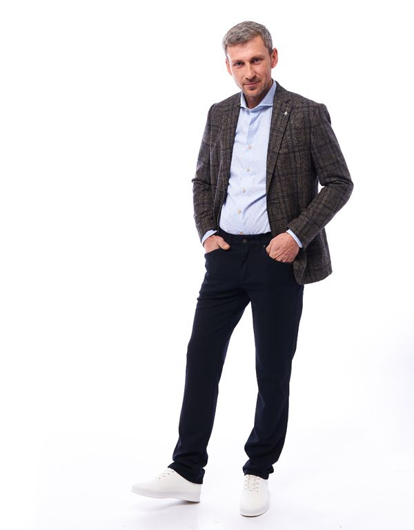 Пиджак мужской шерстяной в клетку Roy Robson с 2 шлицами, modern fit | купить в интернет-магазине Olymp-Men