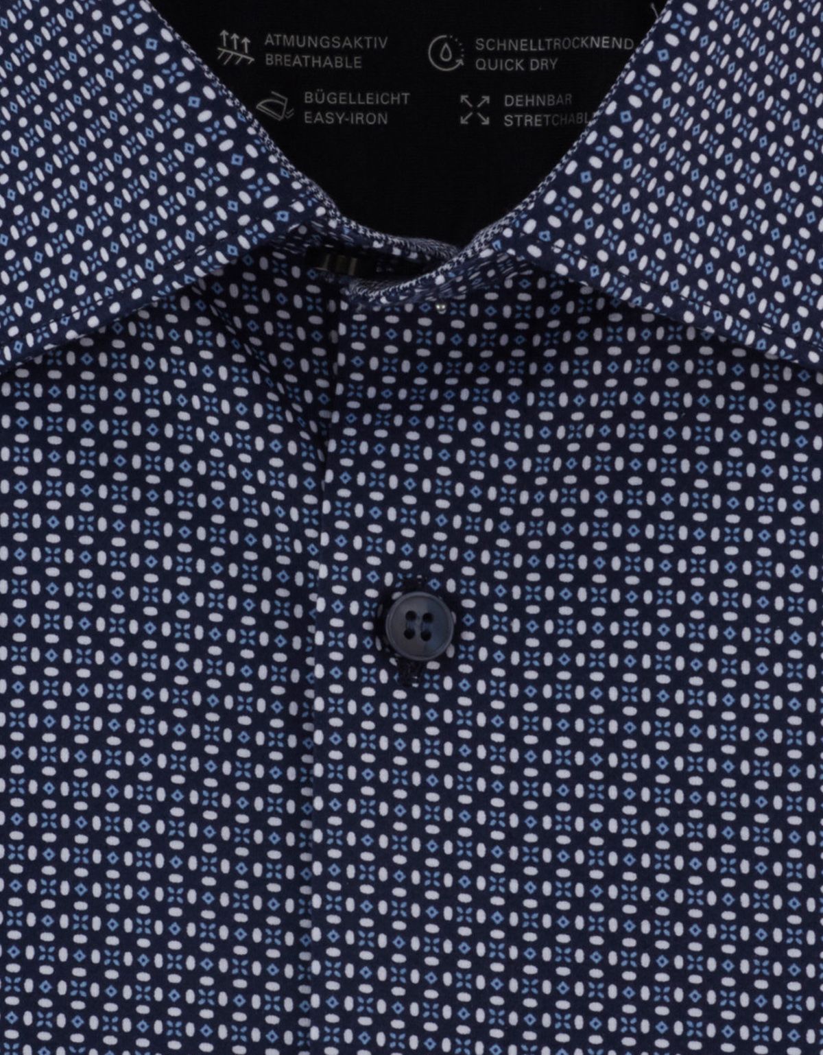 Рубашка трикотажная мужская OLYMP с рисунком, body fit | купить в интернет-магазине Olymp-Men