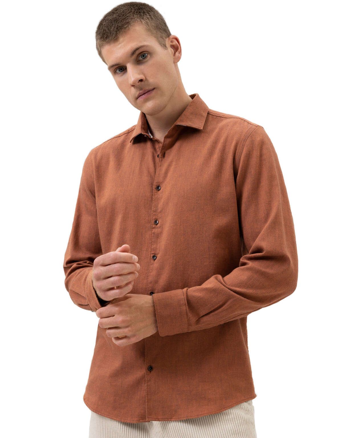 Сорочка мужская OLYMP Level Five Smart Casual[Оранжевый]
