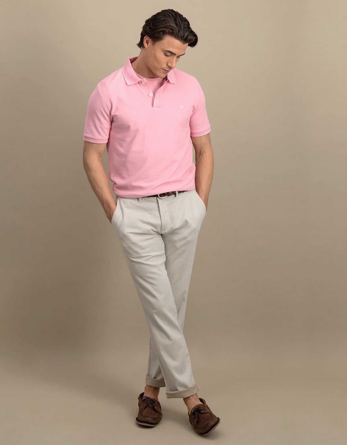 Поло мужское розовое Fynch-Hatton | купить в интернет-магазине Olymp-Men