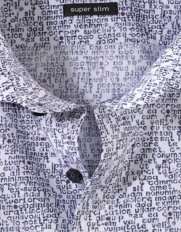 Сорочка мужская OLYMP №6 с принтом, супер слим | купить в интернет-магазине Olymp-Men