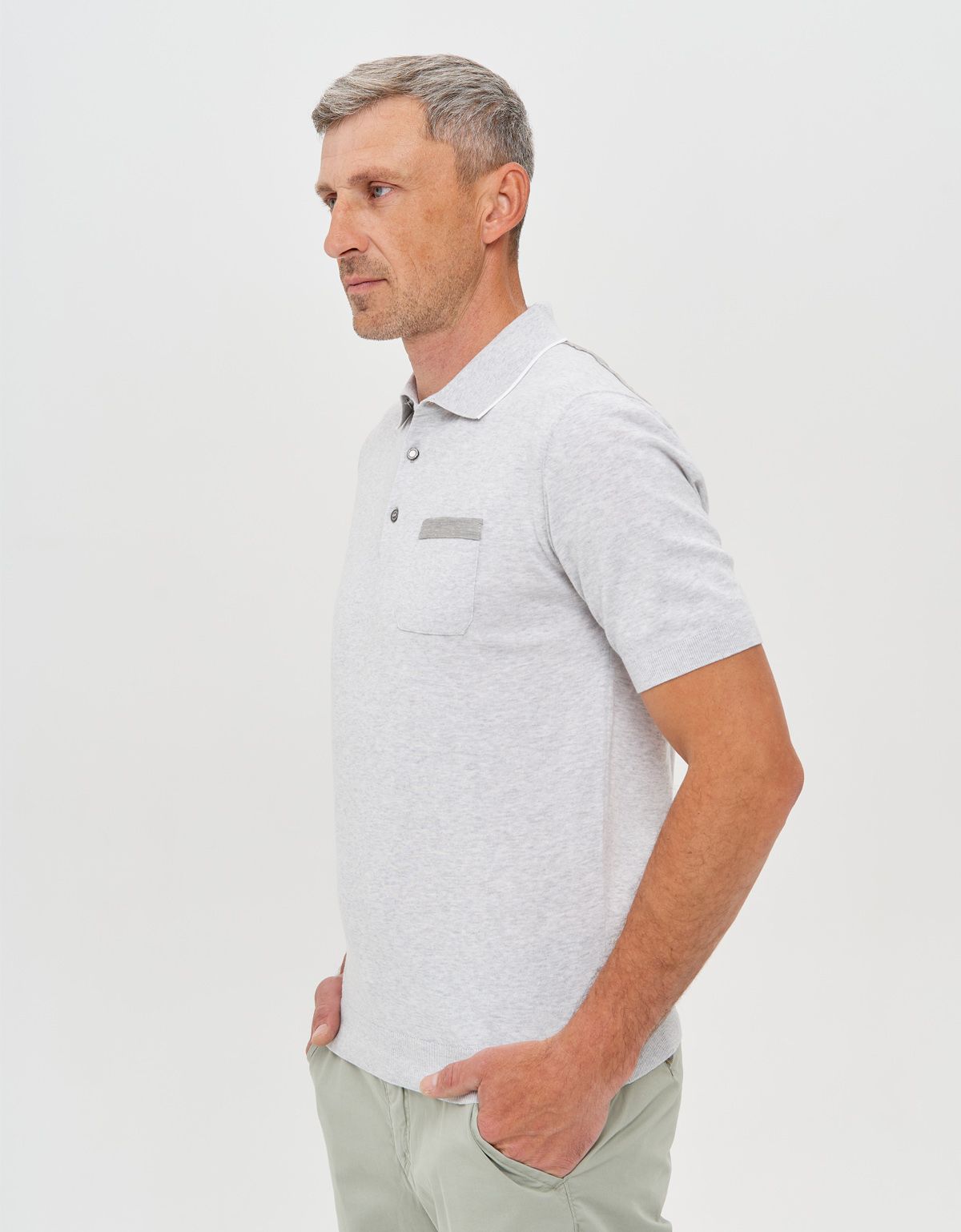 Поло мужское вязаное с карманом Gtatude | купить в интернет-магазине Olymp-Men