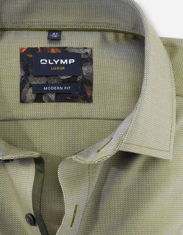 Рубашка зеленая мужская OLYMP Luxor, modern fit | купить в интернет-магазине Olymp-Men