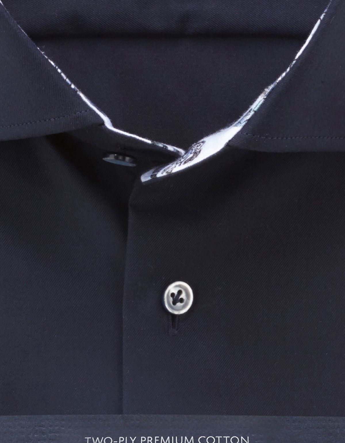 Рубашка мужская синяя классическая Signature