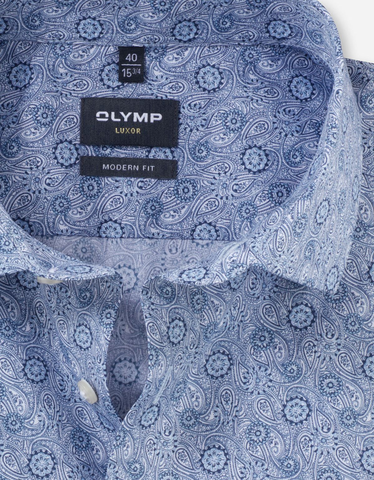Рубашка мужская с рисунком огурцы OLYMP Luxor, modern fit | купить в интернет-магазине Olymp-Men
