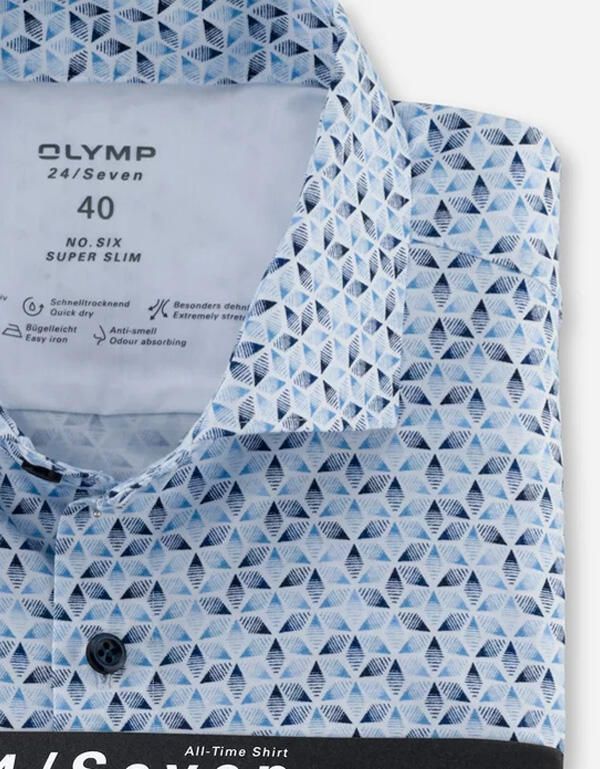 Трикотажная рубашка Olymp 24/7, супер слим, артикул 25228411