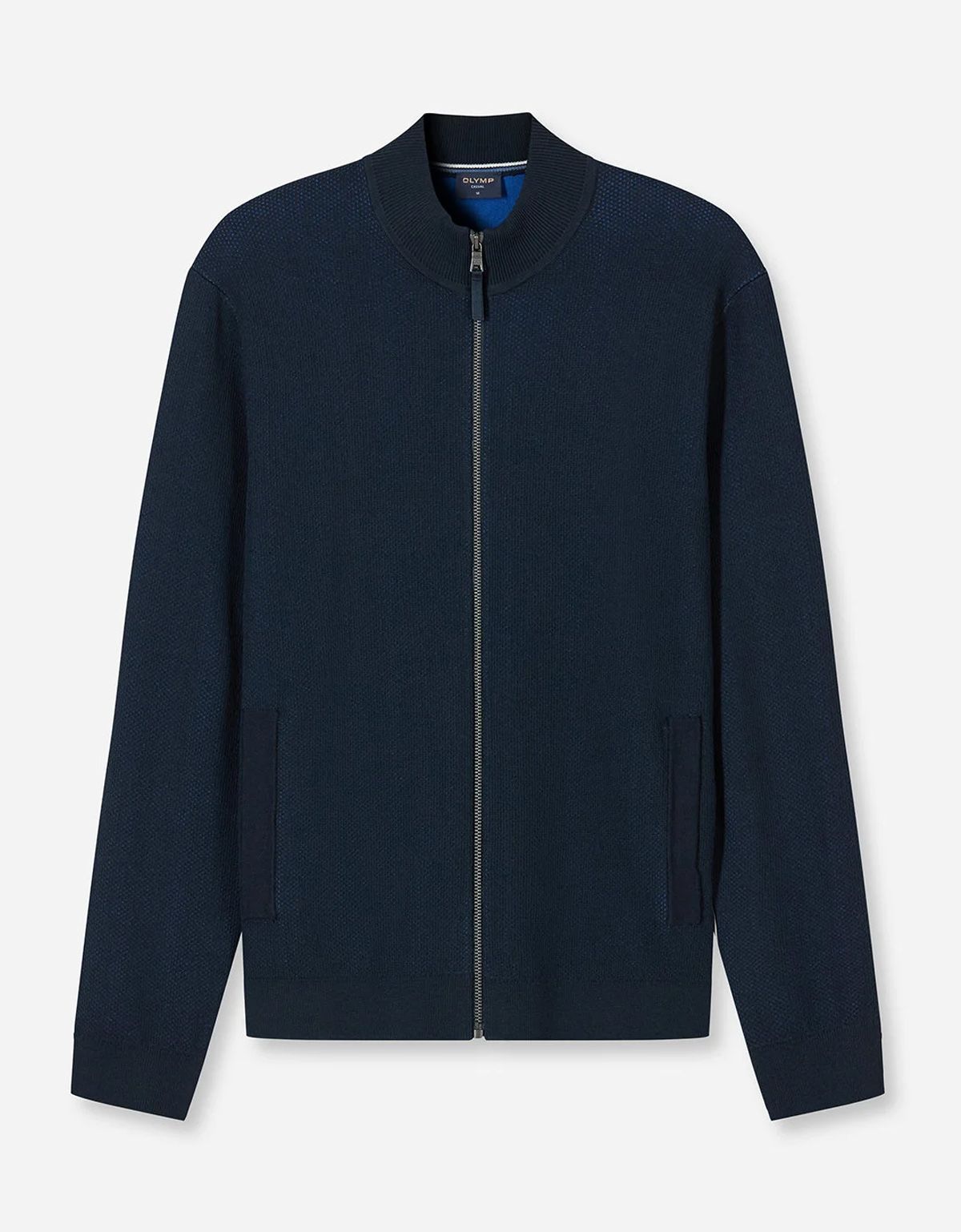 Кардиган синий мужской на молнии Olymp | купить в интернет-магазине Olymp-Men