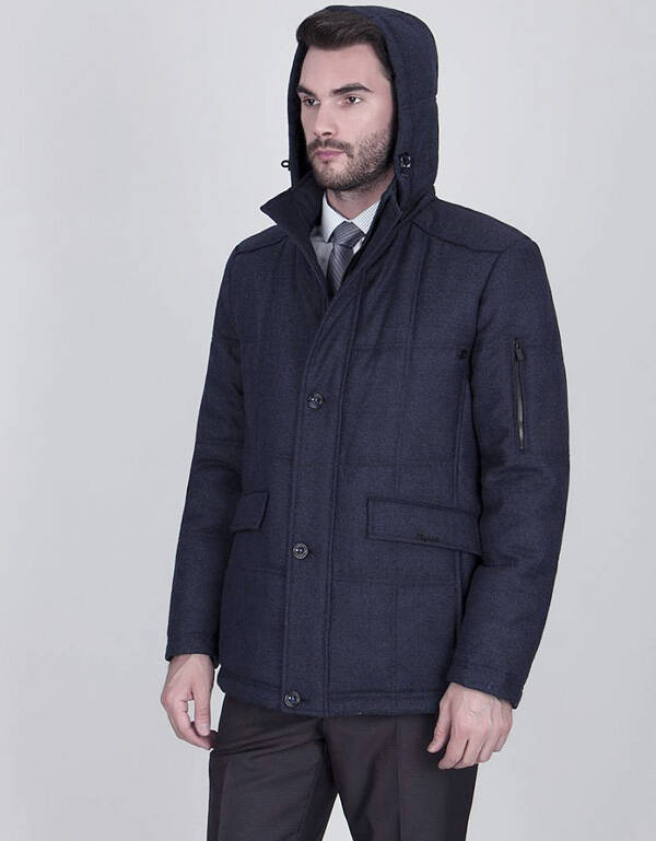 Куртка-пуховик стеганая BAZIONI с капюшоном | купить в интернет-магазине Olymp-Men