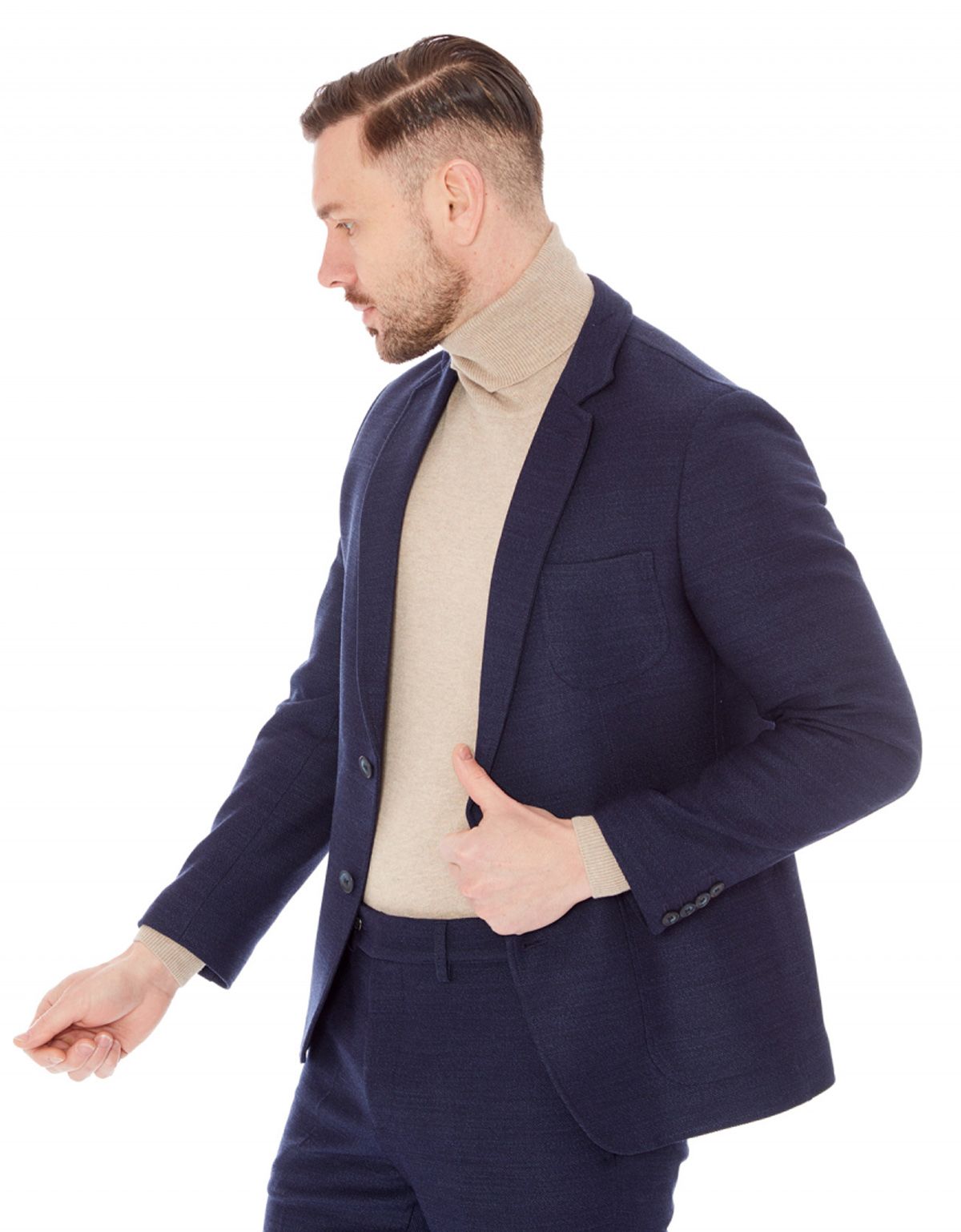 Пиджак мужской w.Wegener из трикотажной фактурной ткани | купить в интернет-магазине Olymp-Men