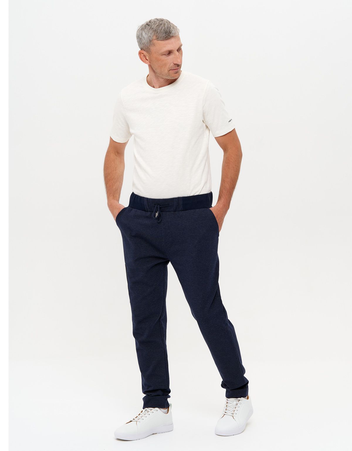 Брюки спортивные синие мужские Gratude с карманом на молнии | купить в интернет-магазине Olymp-Men