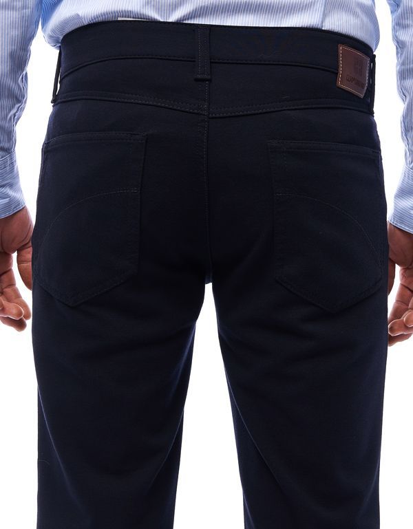 Брюки синие мужские трикотажные Club Of Comfort, прямые | купить в интернет-магазине Olymp-Men