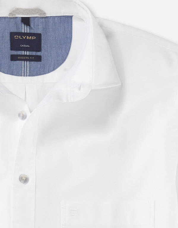 Рубашка мужская белая OLYMP Casual, modern fit