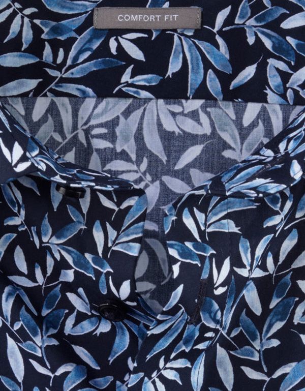 Рубашка мужская с цветочным рисунком OLYMP Luxor, прямой крой | купить в интернет-магазине Olymp-Men