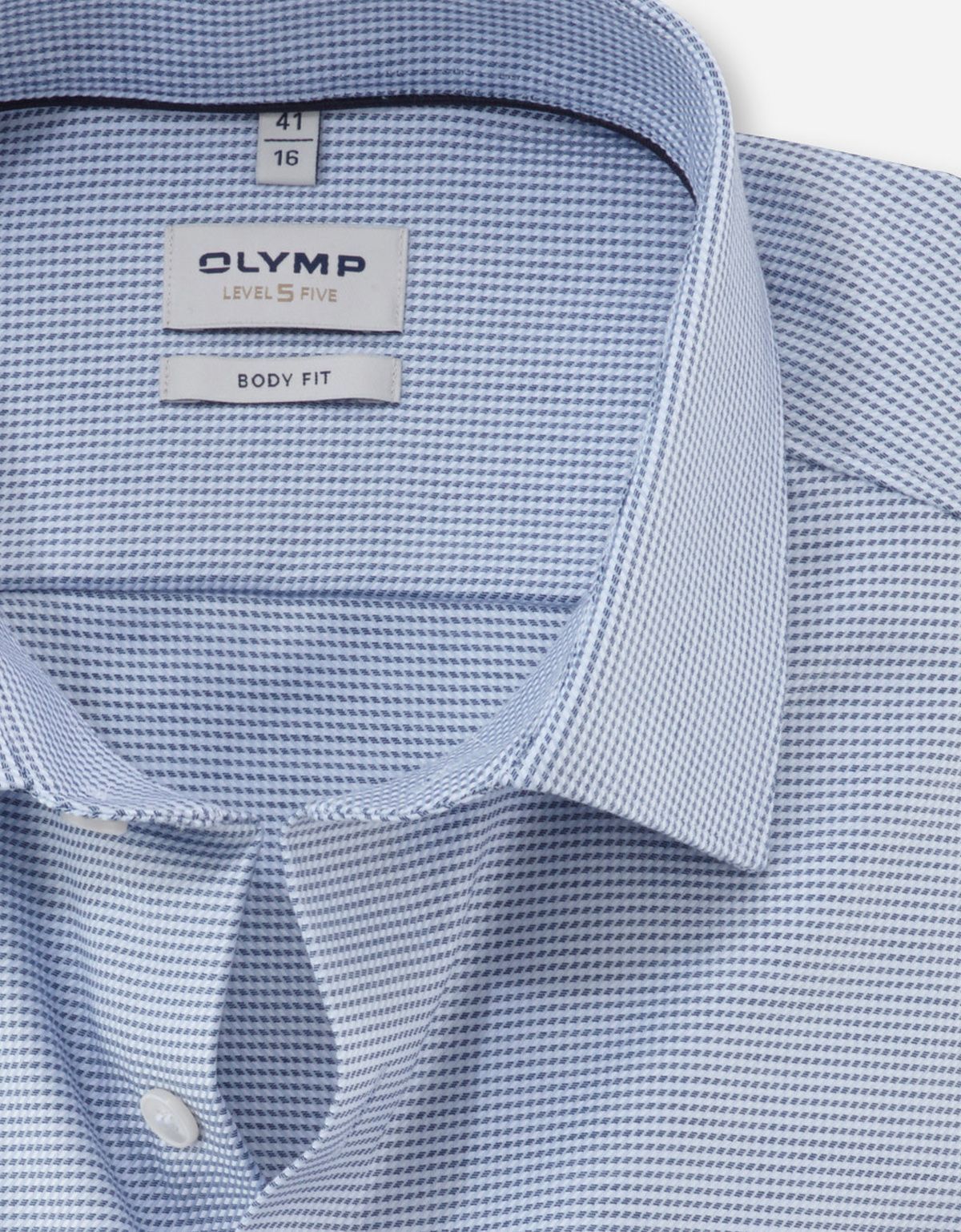 Рубашка мужская в мелкий рисунок OLYMP Level Five, body fit | купить в интернет-магазине Olymp-Men