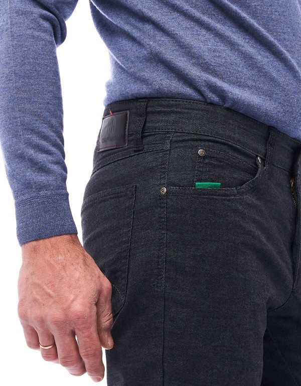 Брюки мужские тёплые синие Club Of Comfort, прямые | купить в интернет-магазине Olymp-Men