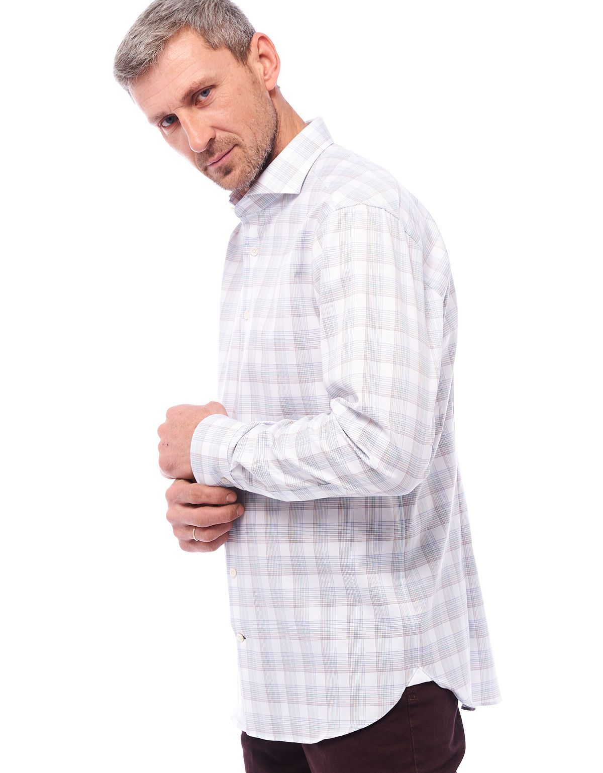 Рубашка мужская в клетку Signature