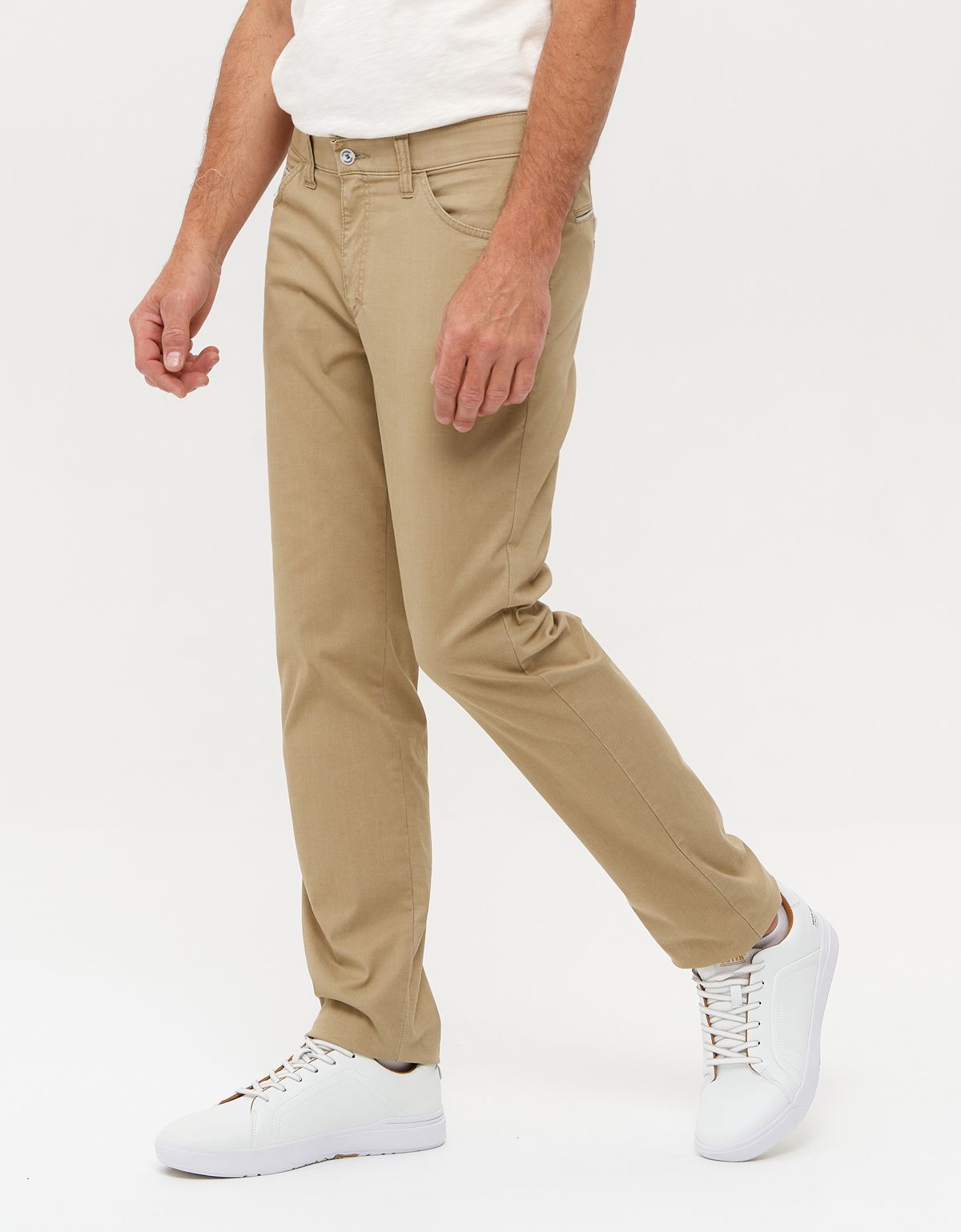 Брюки мужские бежевые Club of Comfort, 5 карманов, хлопок с эластаном | купить в интернет-магазине Olymp-Men