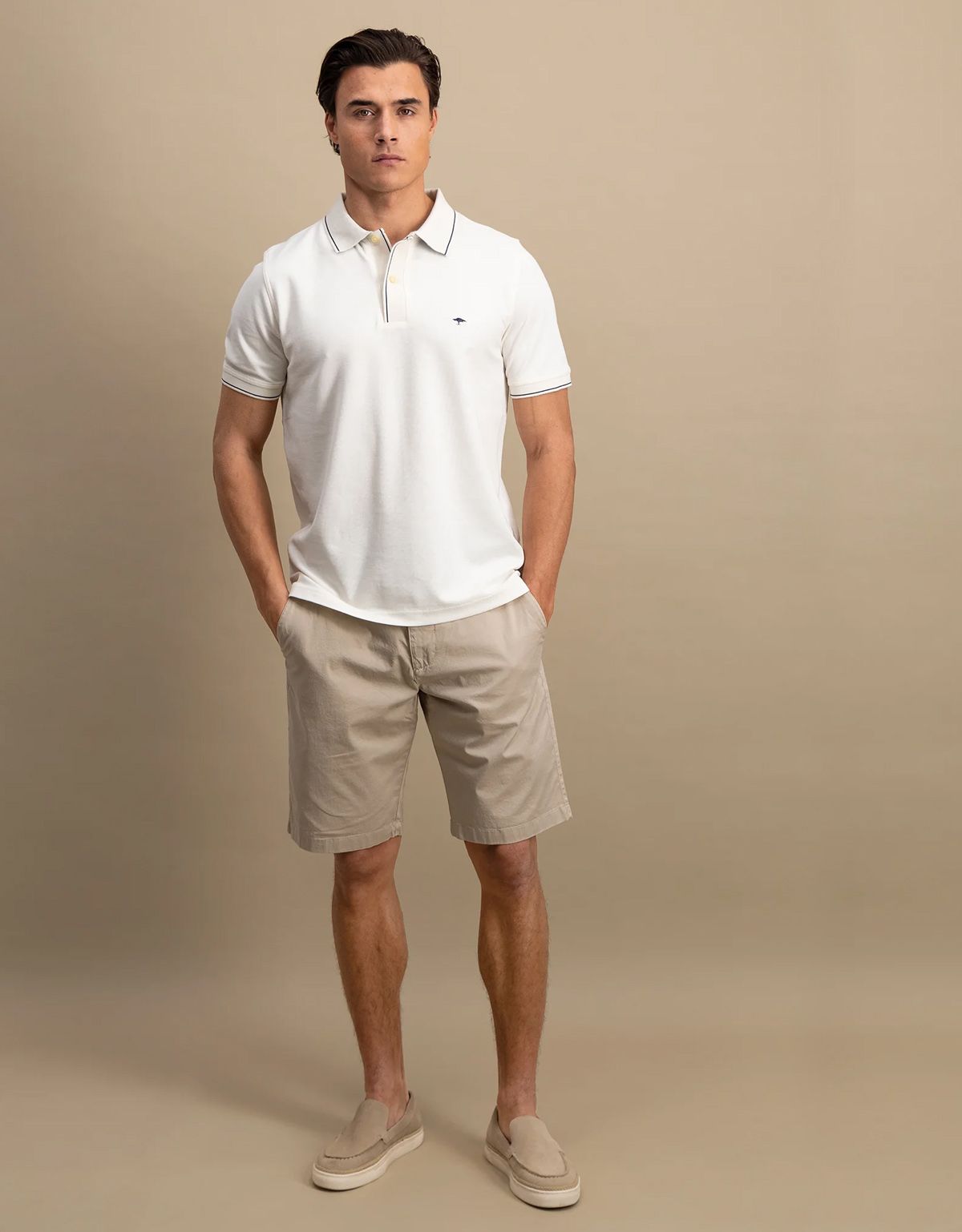 Поло мужское белое Fynch-Hatton | купить в интернет-магазине Olymp-Men