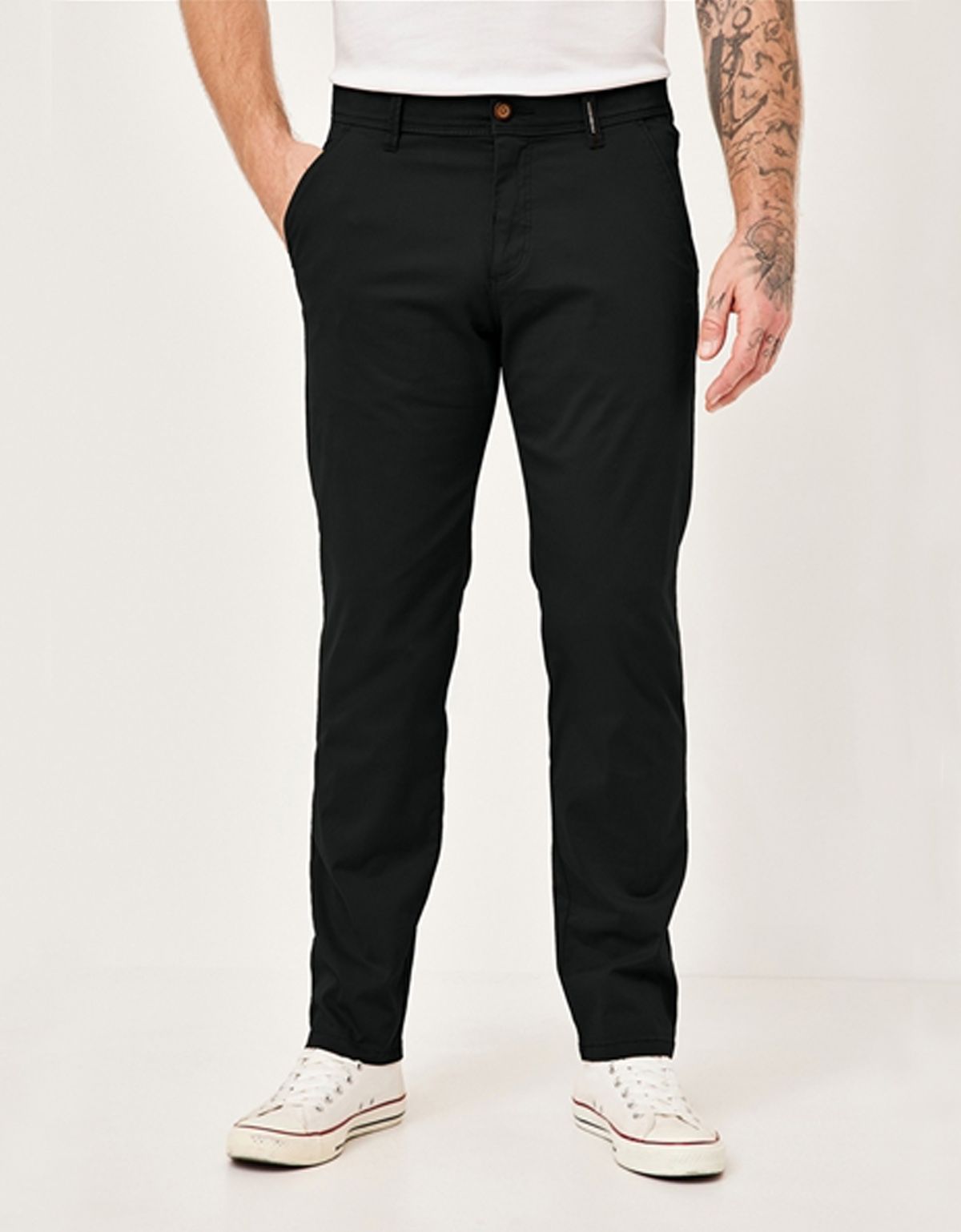 Брюки чинос чёрные хлопковые Redpoint | купить в интернет-магазине Olymp-Men