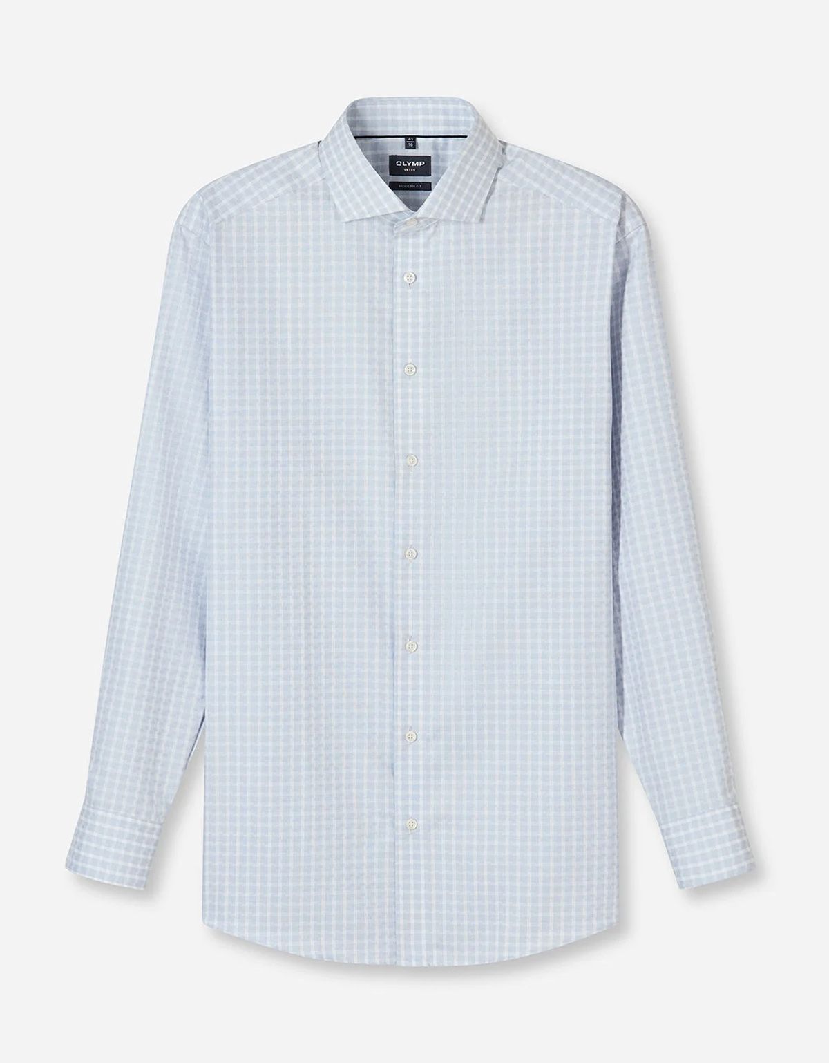 Сорочка классическая в клетку OLYMP Luxor полуприлегающая | купить в интернет-магазине Olymp-Men